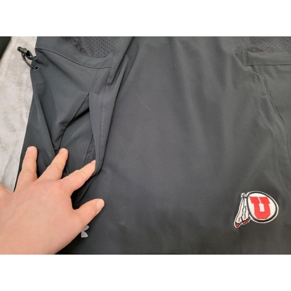 Utah Utes Under Armour pullover small loose HeatGear vented hooded - Picture 4 of 11
